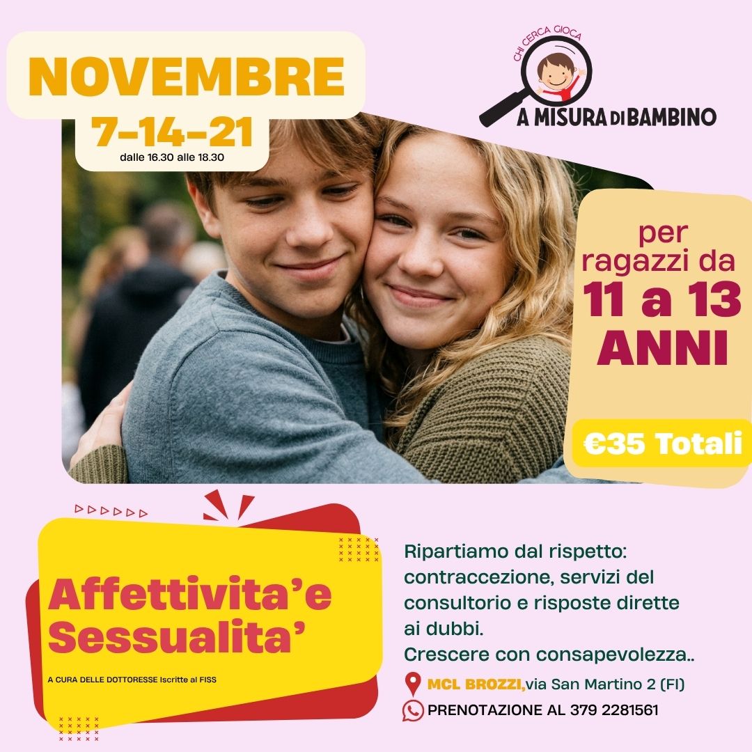 SESSUALITÀ E AFFETTIVITÀ A MISURA DI BAMBINO