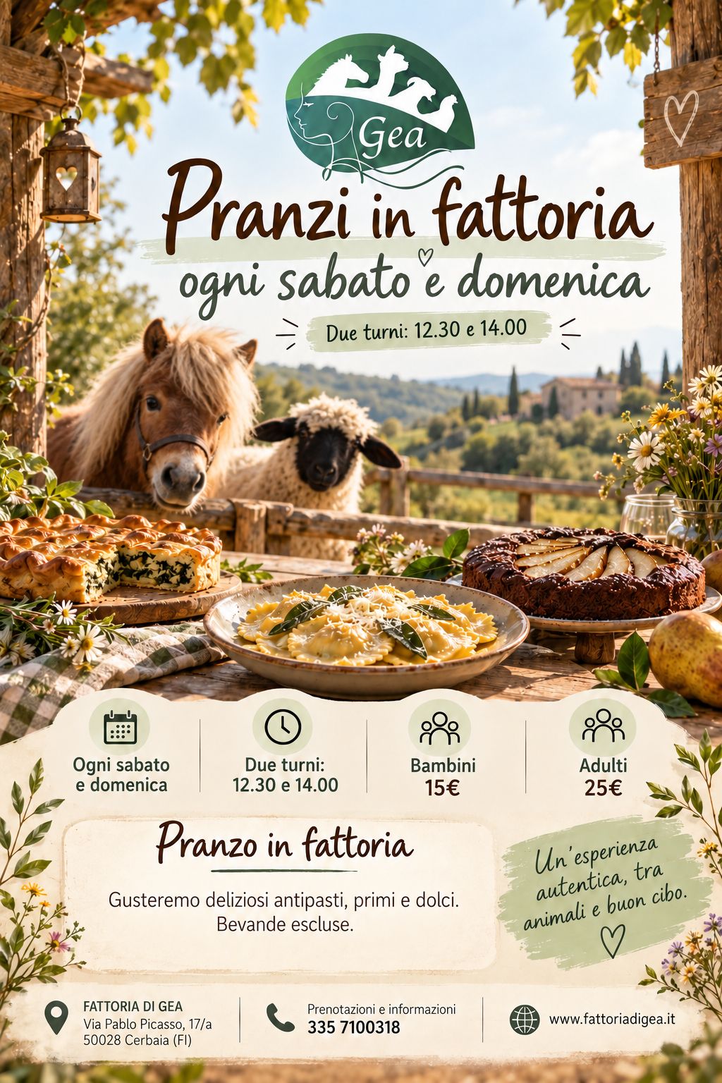 Il pranzo del weekend? Da Gea, in mezzo alla natura