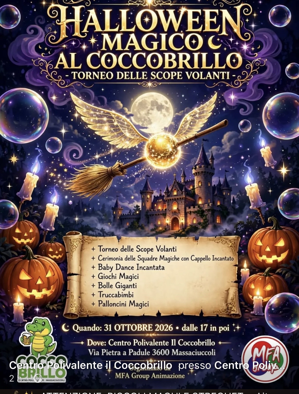 HALLOWEEN HOGWARTS MACIUCCOLI HORROR