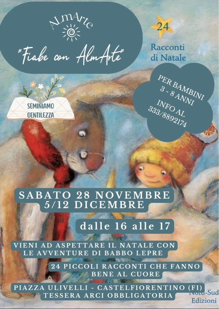 Fiabe con AlmArte a Castelfiorentino: l'attesa del Natale con Babbo Lepre