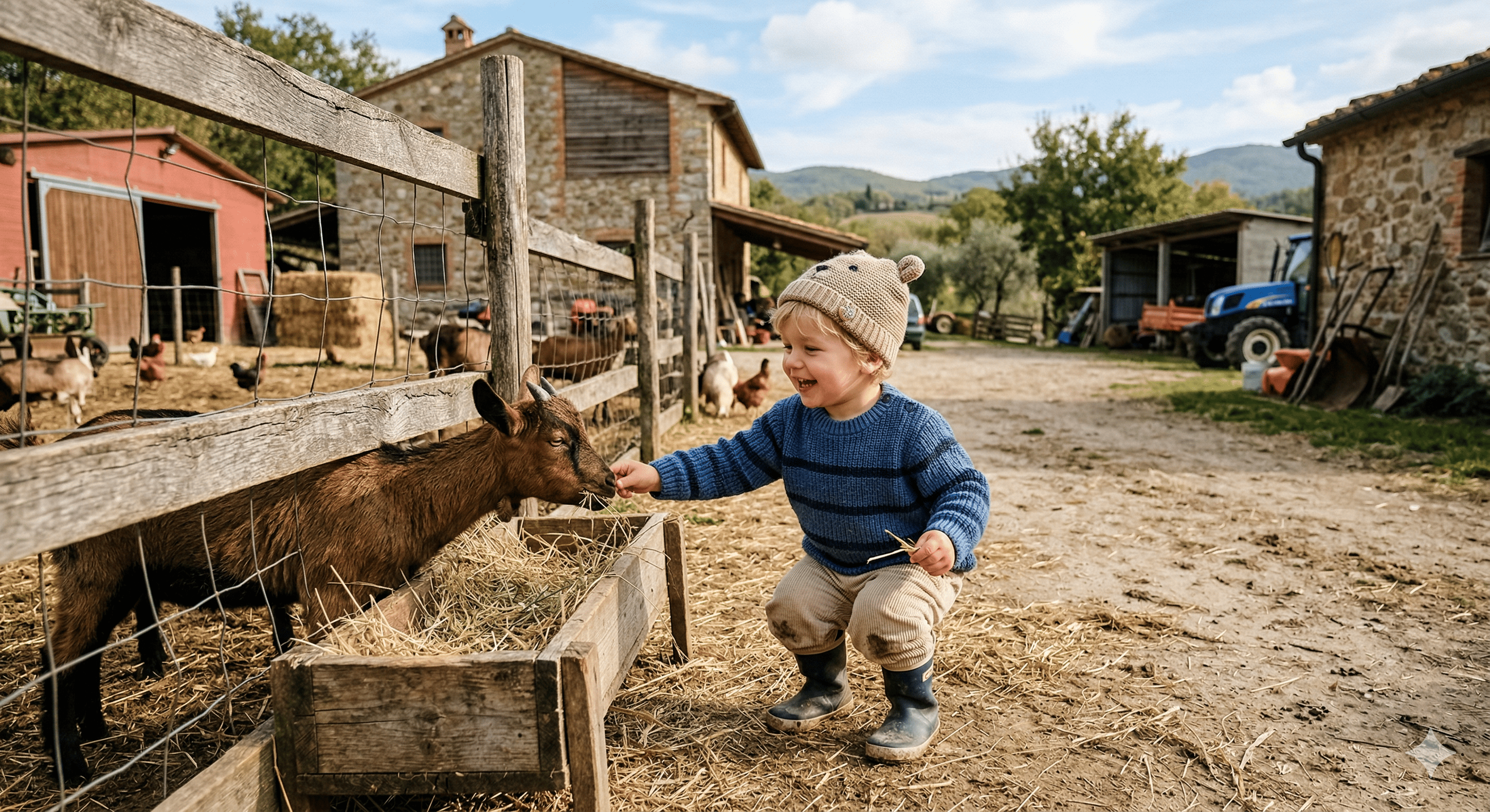 Giochi e Coccole in Fattoria: il weekend a Reggello per famiglie con bambini 0-3 anni